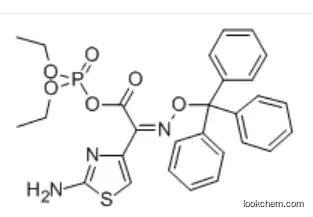 4-THIAZOLEACETIC ACID, 2-AMINO-ALPHA-[(TRIPHENYLMETHOXY)IMINO]-, ANHYDRIDE WITH DIETHYL HYDROGEN PHOSPHATE, (Z)-