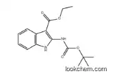 tert-Butyl 3-(ethoxycarbonyl)-1H-indol-2-ylcarbaMate 1160995-04-9
