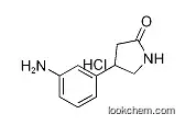 3-(5-Oxopyrrolidin-3-yl)aniline hydrochloride, 4-(3-Aminophenyl)-2-oxopyrrolidine hydrochloride  1187830-88-1