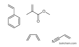 2-Propenoic acid, 2-methyl-, methyl ester, polymer with 1,3-butadiene, ethenylbenzene and 2-propenenitrile