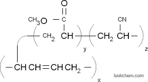 2-Propenoic acid, 2-methyl-, methyl ester, polymer with 1,3-butadiene, ethenylbenzene and 2-propenenitrile