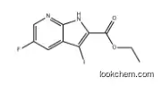ethyl 5-fluoro-3-iodo-1H-pyrrolo[2,3-b]pyridine-2-carboxylate 1334499-86-3
