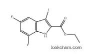 ethyl 5,7-difluoro-3-iodo-1H-indole-2-carboxylate 1334499-90-9
