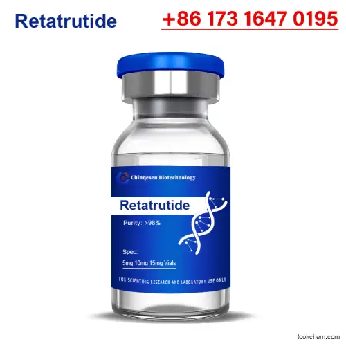 Retatrutide CAS 2381089-83-2 Factory Wholesale  5mg 10mg 15mg 20mg Raw Powder Retatrutide LY3437943 Peptide vials