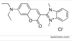 2-[7-(diethylamino)-2-oxo-2H-1-benzopyran-3-yl]-1,3-dimethyl-1H-benzimidazolium chloride CAS：29556-33-0