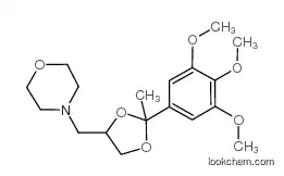 4-[[2-methyl-2-(3,4,5-trimethoxyphenyl)-1,3-dioxolan-4-yl]methyl]morpholine CAS47420-28-0