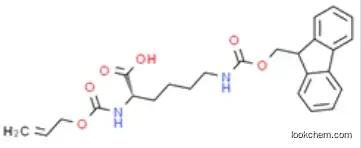 N-alpha-Allyloxycarbonyl-N-epsilon-(9-fluorenylmethyloxycarbonyl)-L-lysine CAS 186350-56-1