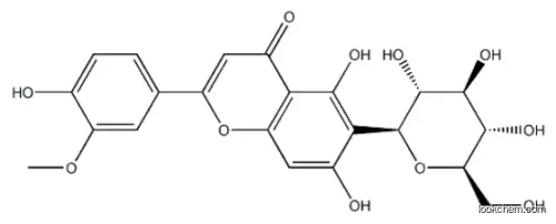 2-(3-Methoxy-4-hydroxyphenyl)-6-α-D-glucopyranosyl-5,7-dihydroxy-4H-1-benzopyran-4-one CAS：20013-23-4