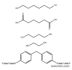 Hexanedioic acid, polymer with 1,4-butanediol, 1,2-ethanediol, 1,6-hexanediol and 1,1-methylenebis4-isocyanatobenzene CAS：29014-53-7