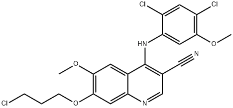 7-(3-CHLORO-PROPOXY)-4-(2,4-DICHLORO-5-METHOXY-PHENYLAMINO)-6-METHOXY-QUINOLINE-3-CARBONITRILE