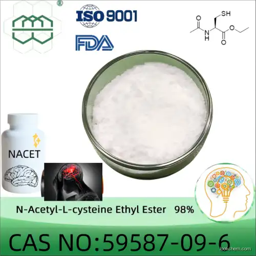 High quality best price N-Acetyl-L-cysteine ethyl ester (NACET) 98%min actual purity 99.5%(59587-09-6)