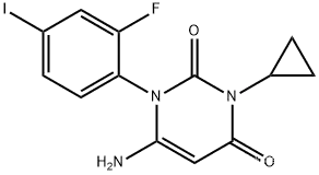 6-amino-3-cyclopropyl-1-(2-fluoro-4-iodophenyl)pyrimidine-2,4(1H,3H)-dione