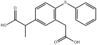 5-(A-Carboxyethyl)-2-(phenylthio)phenylacetic acid