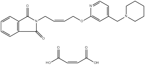 N-{4-[4-(Piperidinomethyl)pyridyl-2-oxy]-cis-2-butene}phthalimide maleic acid