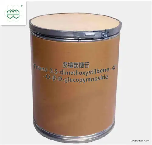 High Quality Pterostilbene 4′-O-β-D-glucoside 98% Supplement China Manufacturer