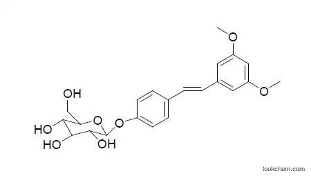 High Quality Pterostilbene 4′-O-β-D-glucoside 98% Supplement China Manufacturer