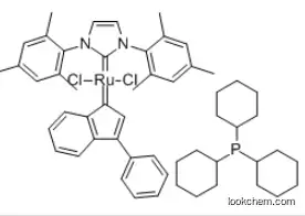 TRICYCLOHEXYLPHOSPHINE[1,3-BIS(2,4,6-TRIMETHYLPHENYL)IMIDAZOL-2-YLIDENE][3-PHENYL-1H-INDEN-1-YLIDENE]RUTHENIUM (II) DICHLORIDE CAS：254972-49-1