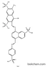 tetrasodium 6-amino-4-hydroxy-3-[[7-sulphonato-4-[(4-sulphonatophenyl)azo]-1-naphthyl]azo]naphthalene-2,7-disulphonate CAS：2118-39-0