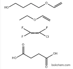 1-Butanol, 4-(ethenyloxy)-, polymer with chlorotrifluoroethene and ethoxyethene, hydrogen butanedioate CAS：207691-69-8