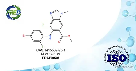 Methyl 5-((4-broMo-2-fluorophenyl)aMino)-4-fluoro-1-Methyl-1H-benzo[d]iMidazole-6-carboxylate