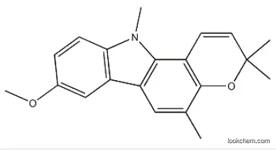 Pyrano[3,2-a]carbazole,3,11-dihydro-8-methoxy-3,3,5,11-tetramethyl- CAS：24123-98-6