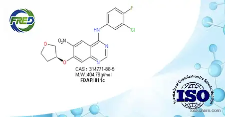 Factory Supply High Quality 4-QuinazolinaMine, N-(3-chloro-4-fluorophenyl)-6-nitro-7-[[(3S)-tetrahydro-3-furanyl]oxy]- CAS NO.314771-88-5