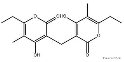 3,3'-Methylenebis(6-ethyl-4-hydroxy-5-methyl-2H-pyran-2-one)  CAS：29902-01-0