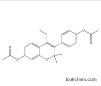 2H-1-Benzopyran-7-ol,3-[4-(acetyloxy)phenyl]-4-ethyl-2,2-dimethyl-, 7-acetate