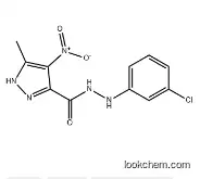 1H-Pyrazole-3-carboxylic acid, 5-methyl-4-nitro-, 2-(3-chlorophenyl)hy drazide
