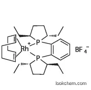 (+)-1,2-BIS((2S,5S)-2,5-DIETHYLPHOSPHOLANO)BENZENE(CYCLOOCTADIENE)RHODIUM(L)TETRAFLUOROBORATE CAS：213343-64-7