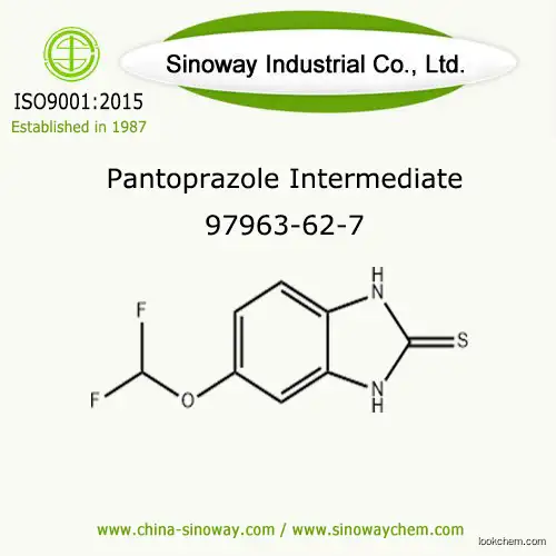 5-(Difluoromethoxy)-2-mercapto-1H-benzimidazole, Pantoprazole Intermediate 97963-62-7