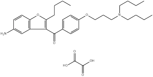 (5-Amino-2-butyl-3-benzofuranyl)[4-[3-(dibutylamino)propoxy]phenyl]-methanone ethanedioate