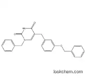 2,4(1H,3H)-Pyrimidinedione,5-[[3-(phenylmethoxy)phenyl]methyl]-1-(phenylmethyl)-