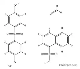Naphthalenesulfonic acid, polymer with formaldehyde and 4,4-sulfonylbisphenol, sodium salt CAS:69961-73-5