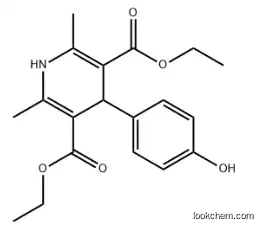 diethyl 4-(4-hydroxyphenyl)-2,6-dimethyl-1,4-dihydropyridine-3,5-dicarboxylate CAS:10354-30-0