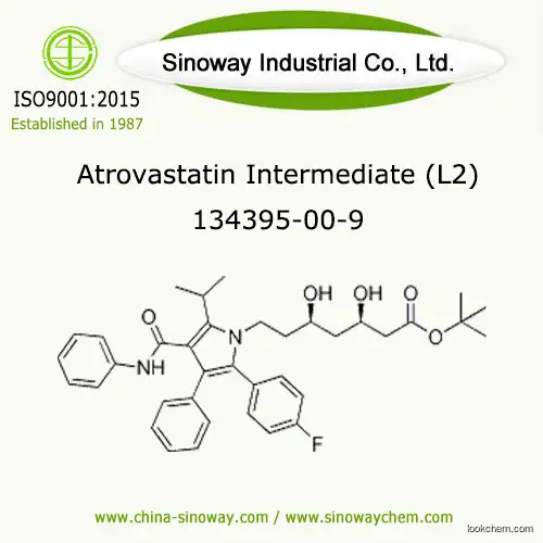 Atorvastatin tert-Butyl Ester, Atrovastatin Intermediate L2, 134395-00-9