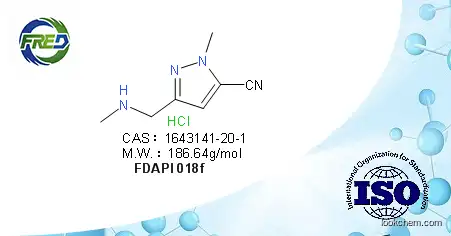 1-methyl-3-((methylamino)methyl)-1H-pyrazole-5-carbonitrile hydrochloridesalt