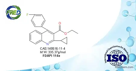 Ethyl 2-cyclopropyl-4-(4-fluorophenyl)-quinolyl-3-carboxylate