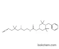 Carbamic acid, (6-isocyanato-3,5,5-trimethylhexyl)-, 2,2,6,6-tetramethyl-1-(phenylmethyl)-4-piperidinyl ester (9CI)