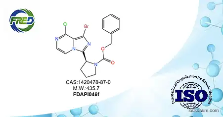 (S)-benzyl 2-(1-bromo-8-chloroimidazo[1,5-a]pyrazin-3-yl)pyrrolidine-1-carboxylate