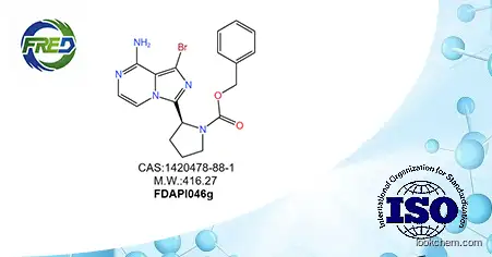 (2S)-2-(8-amino-1-bromoimidazo[1,5-a]pyrazin-3-yl)-1-Pyrrolidinecarboxylic acid phenylmethyl ester