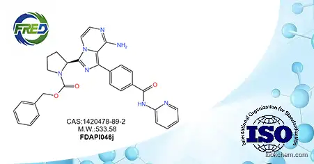 (S)-benzyl 2-(8-amino-1-(4-(pyridin-2-ylcarbamoyl)phenyl)imidazo[1,5-a]pyrazin-3-yl)pyrrolidine-1-carboxylate