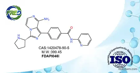 (S)-4-(8-Amino-3-pyrrolidin-2-yl-imidazo[1,5-a]pyrazin-1-yl)-N- pyridin-2-yl-benzamide