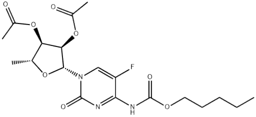 5'-deoxy-5-fluore-N-[(pentoyloxy)carbonyl]cytidine 2',3'-diacetate