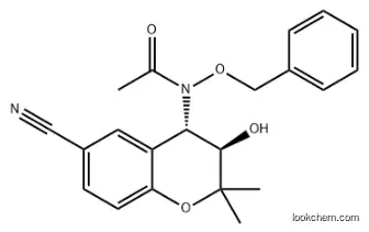 N-(benzyloxy)-N-[(3R,4S)-6-cyano-3-hydroxy-2,2-dimethyl-3,4-dihydro-2H-chromen-4-yl]acetamide CAS 149654-54-6