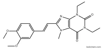 8-[(E)-2-(3,4-dimethoxyphenyl)ethenyl]-1,3-diethyl-7-methyl-purine-2,6 -dione CAS 155270-99-8