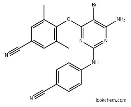 4-[[6-amino-5-bromo-2-[(4-cyanophenyl)amino]-4-pyrimidinyl]oxy]-3, 5 –dimethylbenzonitrile CAS 269055-15-4