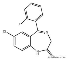 7-Chloro-5-(2-fluoro-phenyl)-1,3-dihydro-2H-1,4-benzodiazepin-2-one CAS 2886-65-9
