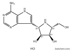 3,4-Pyrrolidinediol, 2-(4-amino-5H-pyrrolo3,2-dpyrimidin-7-yl)-5-(hydroxymethyl)-, monohydrochloride, (2S,3S,4R,5R)- CAS 222631-44-9