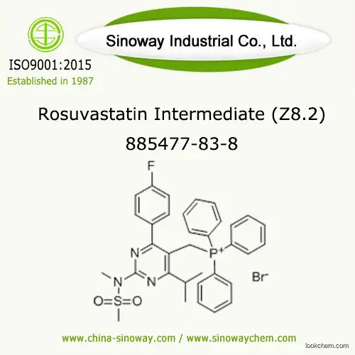 Phosphonium, [[4-(4-fluorophenyl)-6-(1-methylethyl)-2-[methyl(methylsulfonyl)amino]-5-pyrimidinyl]me, Rosuvastatin Intermediate 8.2, 885477-83-8